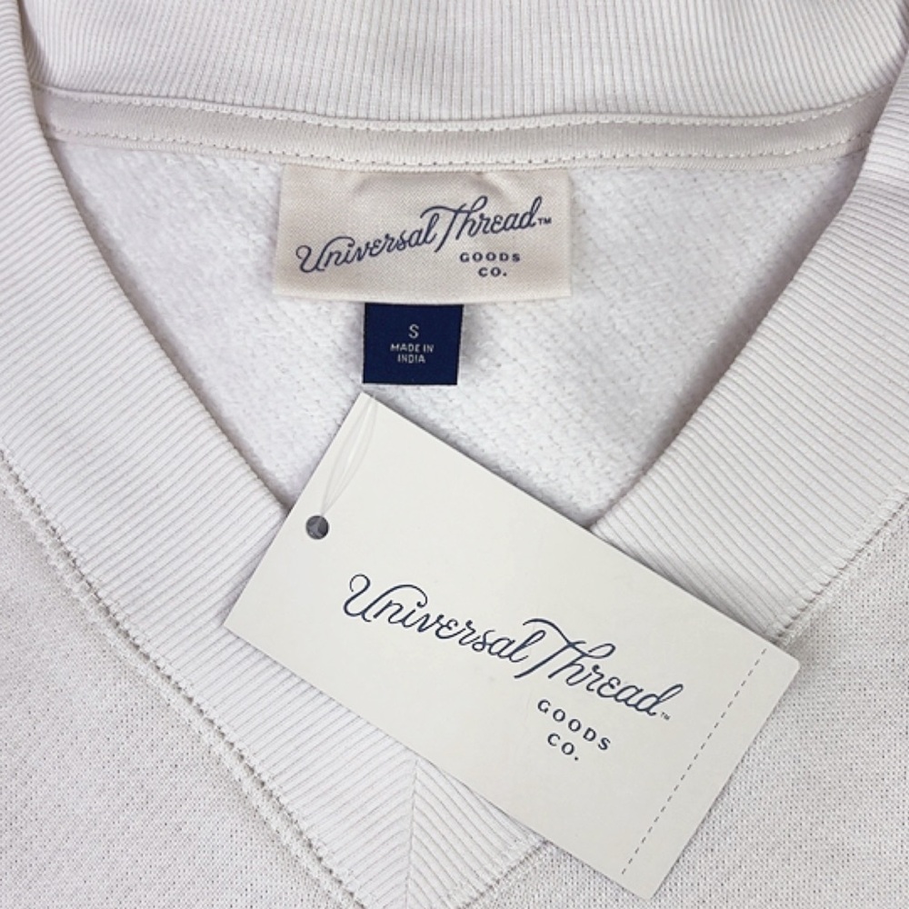 Free Gift NEW Womens Leisure Studio Sweatshirt Universal Thread Cream Ivory  S - Picture 6 of 8
